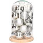 Zilveren Glazen Kerstballen 
