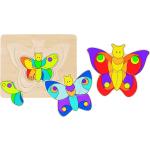 Multicolored Goki Lagenpuzzels 2 - 3 jaar met motief van Vlinder 