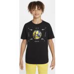 Golden State Warriors Nike NBA-shirt met logo voor jongens - Zwart