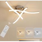 Moderne Grijze met afstandsbediening Led Hanglampen Vierkant 
