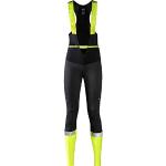 GORE WEAR Ability Thermo Bib Tights+ Thermo-fietsbroek voor dames, GORE-TEX INFINIUM, 38, zwart/neon-geel