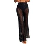 Sexy Zwarte Stretch Strand broekjes  voor een Stappen / uitgaan / feest  in maat S met Glitter voor Dames 