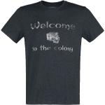 Gothic Zwarte Effen T-shirts Ronde hals  in maat L in de Sale voor Heren 