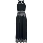 Gothic Zwarte Viscose Maxi jurken  in maat XXL Maxi voor Dames 