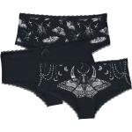 Gothic Zwarte All over print Panty's met print  in maat M voor Dames 