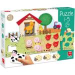 Kartonnen Goula Sinterklaas Boerderij Puzzels 2 - 3 jaar voor Kinderen 