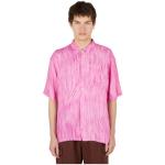 Grafisch Print Crepe Shirt Stüssy , Pink , Heren