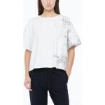 Urban Witte T-shirts met opdruk  in maat XL asymmetrische in de Sale voor Dames 