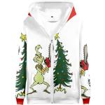 Witte Alpaca The Grinch Oversized sweaters  voor een Kerstmis  voor de Winter  in maat XXL voor Heren 