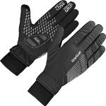 Zwarte Fleece Gripgrab winddichte Fietshandschoenen  voor de Zomer  in maat XL met motief van Fiets in de Sale 