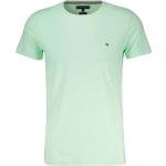Casual Groene Stretch Tommy Hilfiger Effen T-shirts Ronde hals  in maat XL voor Heren 