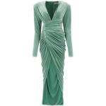 Groene chenille lange jurk Alexandre Vauthier , Green , Dames