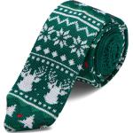 Groene Polyester Trendhim Gebreide Gebreide stropdassen  voor een Kerstmis voor Heren 