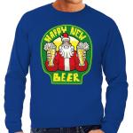 Blauwe Polyester Sweatshirts  voor een Kerstmis  in maat 3XL voor Heren 