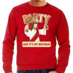 Rode Polyester Sweatshirts  voor een Kerstmis  in maat 3XL voor Heren 
