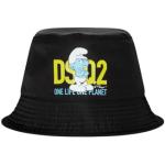 Grouchy Smurfs Logo Bucket Hat Dsquared2 , Black , Heren