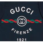 Blauwe Gucci T-shirts met ronde hals Ronde hals voor Heren 