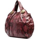 Vintage Bordeaux-rode Kalfsleren Gucci Hobo tassen voor Dames 