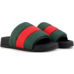 Groene Rubberen Gucci Platte sandalen  voor de Zomer met Instap voor Heren 