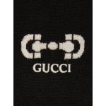 Zwarte Wollen Gucci Gebreide T-shirts met ronde hals Ronde hals voor Dames 