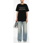 Zwarte Kanten Gucci T-shirts met ronde hals Ronde hals voor Dames 