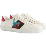 Witte Rubberen Gucci Ace Herensneakers 