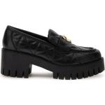Zwarte Leren Guess Loafers  in 40 met Hakhoogte 3cm tot 5cm voor Dames 