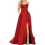 Casual Rode Satijnen Handwas Chique jurken  voor een Bruid  voor de Herfst  in maat M Maxi Sustainable voor Dames 