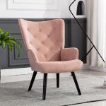 Roze Massief Houten armleun Comfort stoelen Sustainable 