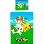 Gele Pokemon Kinderdekbedovertrekken  in 140x200 voor 1 persoon 