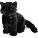 Zwarte 20 cm Knuffels met motief van Katten 