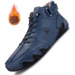 Casual Blauwe Leren Waterdicht Klittenband sneakers  in 39 met Klittenbandsluitingen Sustainable 