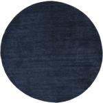 Donkerblauwe Wollen Rugvista Ronde vloerkleden 300 cm in de Sale 