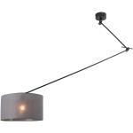 Moderne Donkergrijze Qazqa Blitz E27 Verstelbare hanglampen in de Sale 