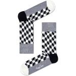 Happy Socks Filled Optic Sokken - Zwart/Wit/Grijs - Maat 41-46