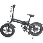 Zwarte Opvouwbare Elektrische fietsen  in maat L  met 7 versnellingen met motief van Fiets Sustainable 