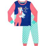 Multicolored Kinderpyjama sets  in maat 140 met motief van Paarden voor Meisjes 