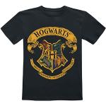 Harry Potter Hogwarts Crest T-shirt zwart 140 100% katoen Fan merch, Film, Nachhaltigkeit