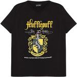 Harry Potter Hufflepuff Crest T-shirt, Meisjes, 110-170, Schwarz, Officiële Koopwaar