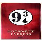 Harry Potter schild gleis 9 3/4 Hogwarts Express 28x38cm metaal rood