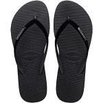 Donkergrijze Rubberen Lichtgewicht Havaianas Slim Metallic Platte sandalen  voor de Zomer  in maat 34 Sustainable voor Dames 