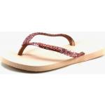 Roze Rubberen Havaianas Slim Sandalen  voor de Zomer  in maat 36 met Glitter voor Meisjes 