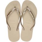 Gouden Rubberen Havaianas Slim Sandalen  voor een Bruiloft  voor de Zomer  in maat 37 met Glitter voor Dames 