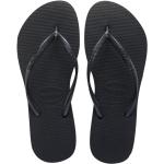 Zwarte Rubberen Havaianas Slim Metallic Sandalen  voor de Zomer  in maat 36 voor Dames 