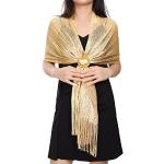 Gouden Polyester Metallic Omslagdoeken  voor een Bruidsmeisje  in Onesize Metallic in de Sale voor Dames 