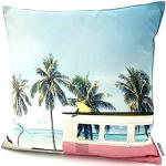 heimtexland ® Outdoor kussen Bedrukt 45x45 Tuin Lounge Decoratieve Kussen Outdoor Lotus Effect Typ742 Beach Bulli