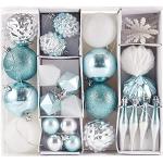 Zilveren Kunststof Kerstballen 