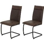 HELA Vrijdragende stoel Sissi prettige zitbreedte (set) bruin