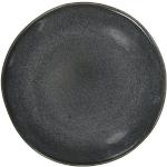 HEMA Gebaksbord - 16.5 Cm - Porto - Reactief Glazuur - Zwart (zwart)