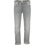 Casual Grijze Stretch Hensen Slimfit jeans  in maat M  lengte L34  breedte W38 voor Heren 
